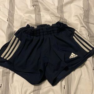 Adidas blue running shorts